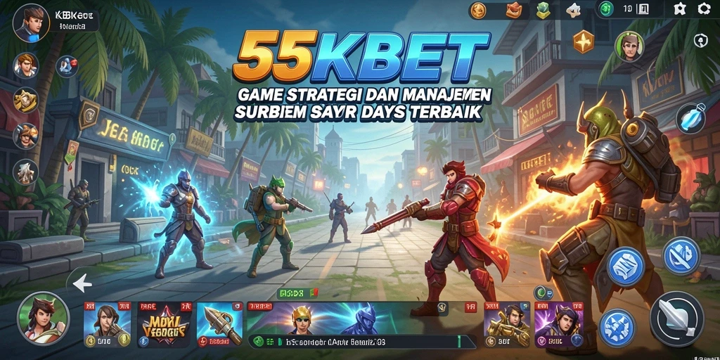 Tampilan gameplay seru dan strategi mendalam di 55KBET.