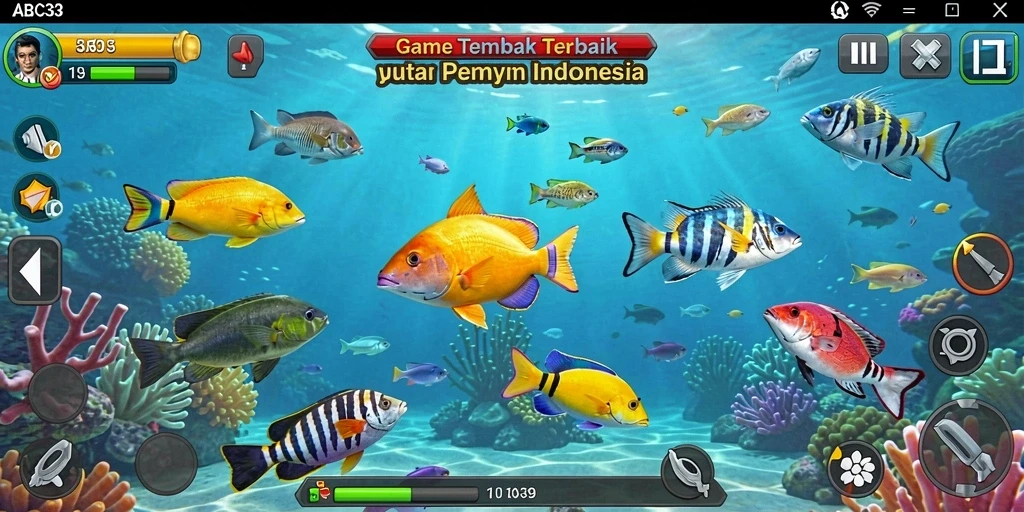 Screenshot menunjukkan momen seru gameplay Tembak Ikan.