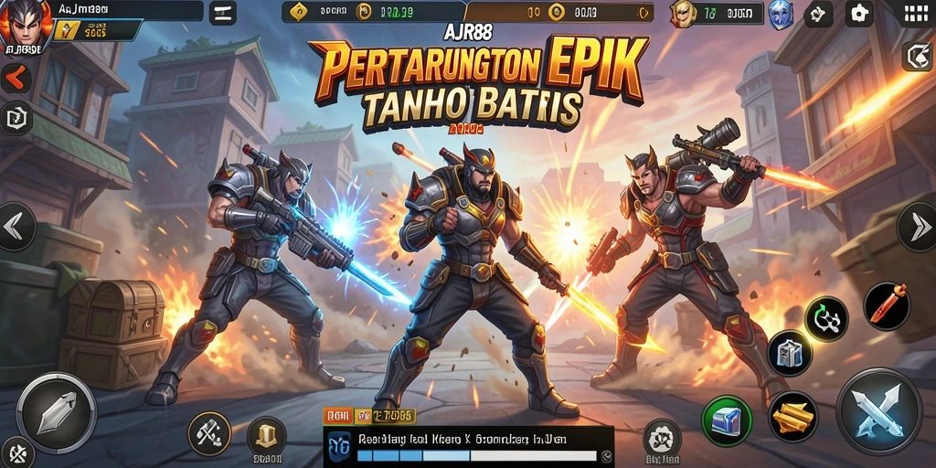 Tampilan gameplay AJR88 yang penuh aksi dan seru.