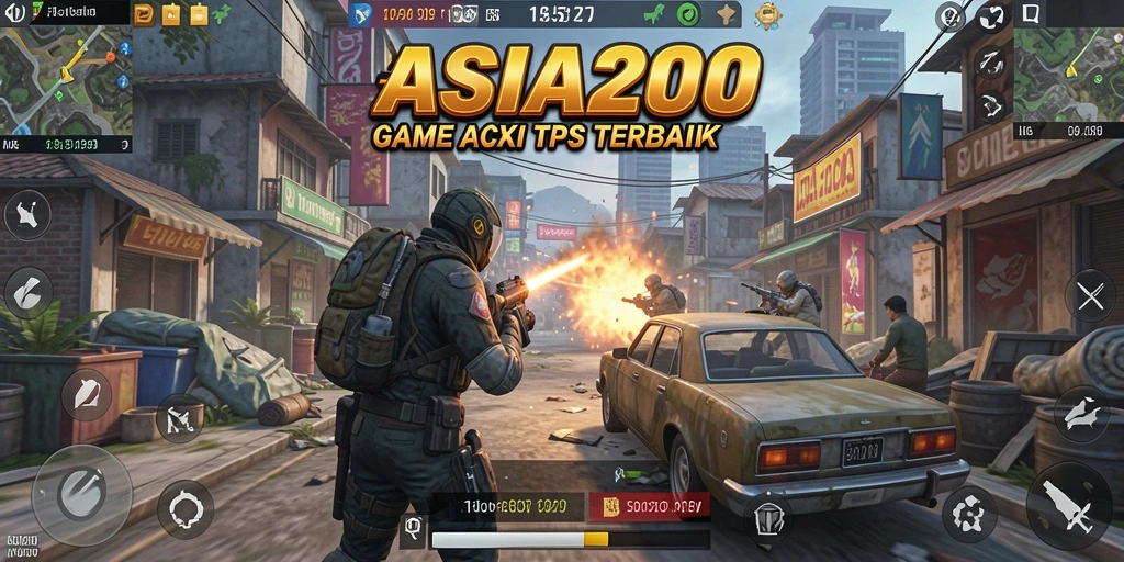 Screenshot ASIA200 menampilkan aksi tembak-menembak yang mendebarkan.