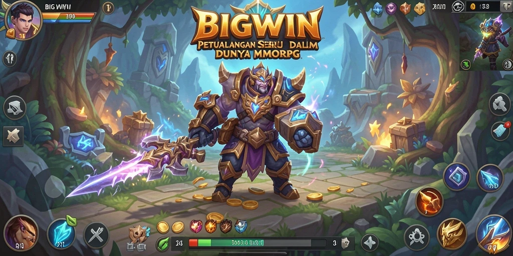 Tampilan gameplay mengesankan dari BIGWIN dengan petualangan seru di MMORPG.