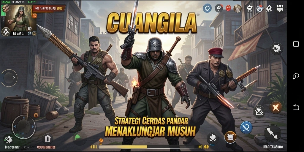 Tampilan gameplay <strong>CUANGILA</strong> dengan aksi strategi yang mendebarkan.