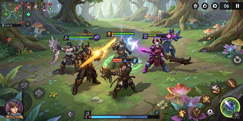 Tampilan menakjubkan dari gameplay RPG D06 yang mendebarkan.
