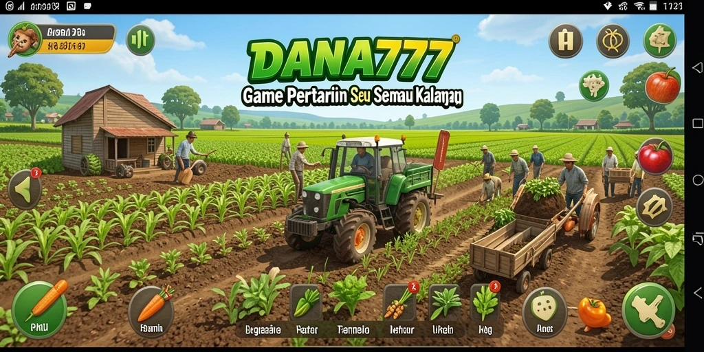 Tampilan gameplay <strong>DANA777</strong> yang menarik dan penuh warna.