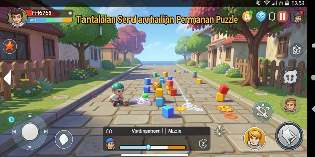 Tampilan gameplay FH6767 yang menantang dalam kategori Puzzle.