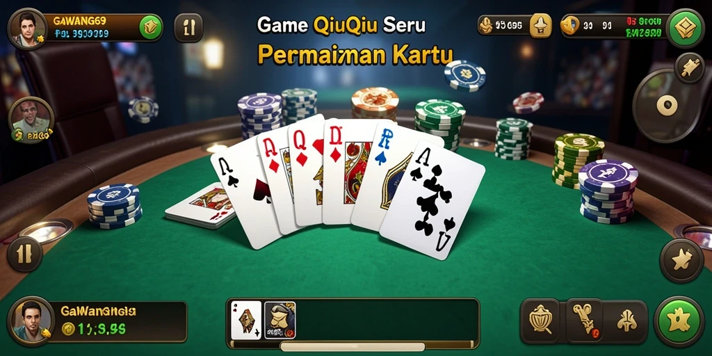Tampilan gameplay seru GAWANG69 yang penuh strategi QiuQiu.