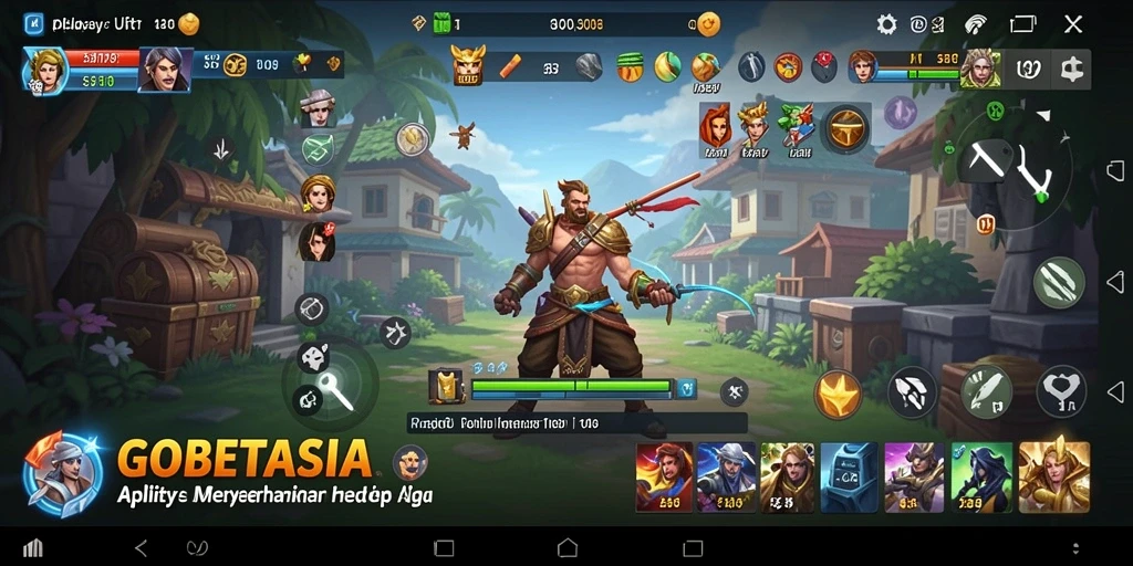 Tampilan antarmuka utama GOBETASIA yang intuitif dan fungsional.
