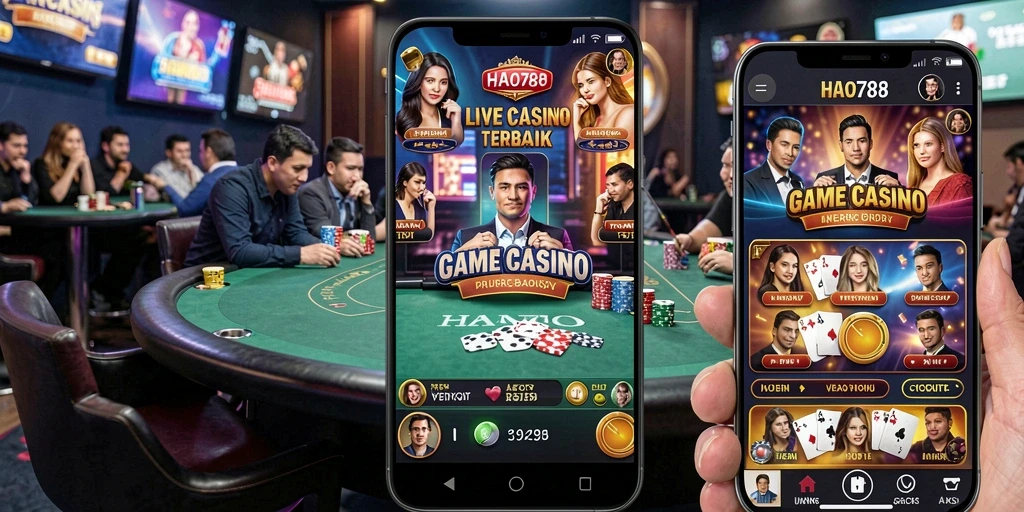 Tampilan gameplay Live Casino yang menegangkan dan menarik di HAO788.