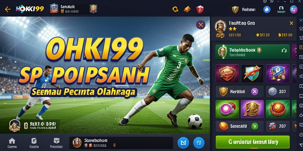 Tampilan gameplay HOKI99 dengan berbagai pilihan taruhan olahraga.