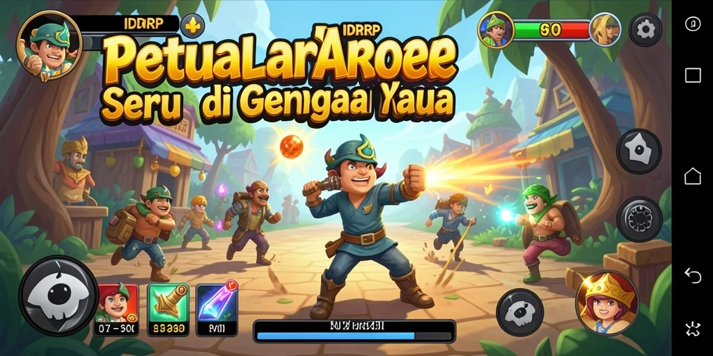 Tampilan gameplay seru dari IDRRP yang menantang dan penuh warna.