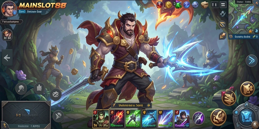Screenshot menampilkan aksi seru dalam pertempuran ARPG.