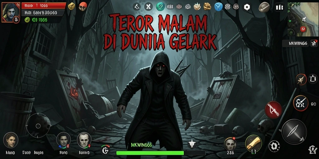 Screenshot MKWIN666 menampilkan suasana tegang saat menjelajahi dunia Horror.