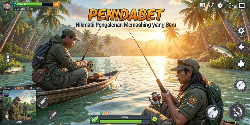 Screenshot gameplay PENIDABET yang menampilkan suasana memancing yang seru.