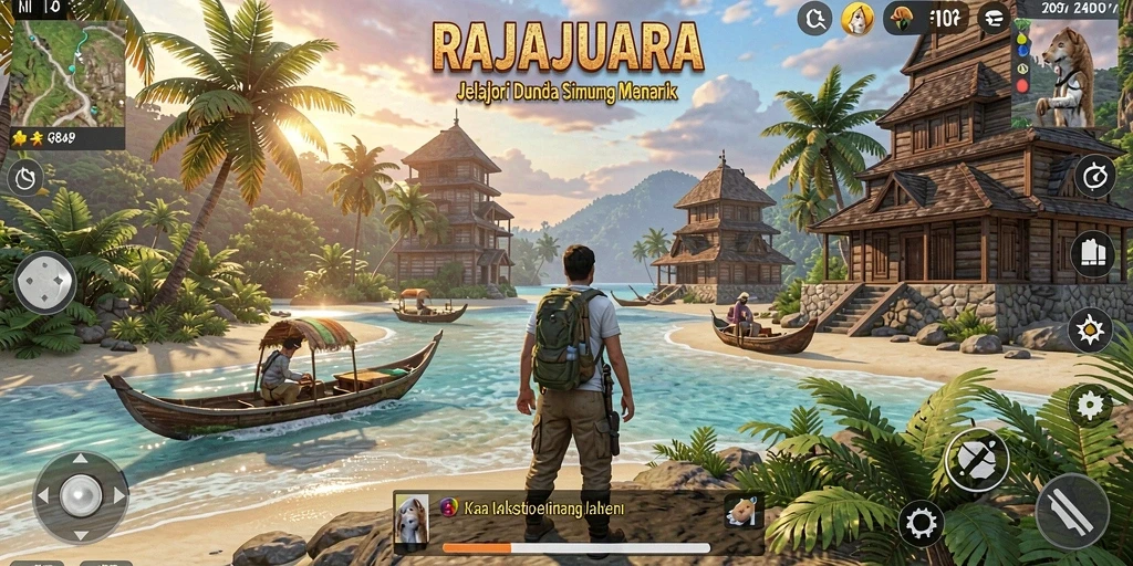 Screenshot RAJAJUARA yang menunjukkan gameplay menyenangkan dan interaktif.