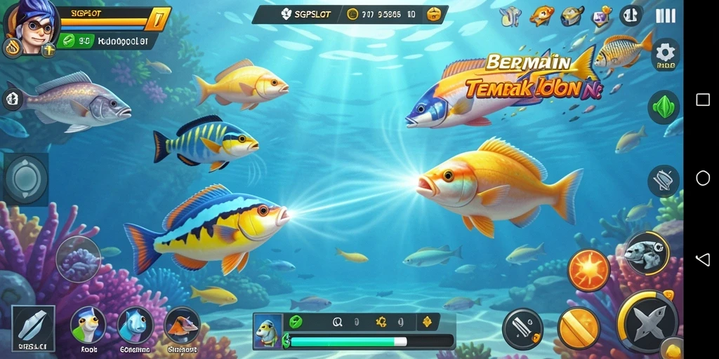 Screenshot utama SGPSLOT menampilkan keseruan gameplay Tembak Ikan.