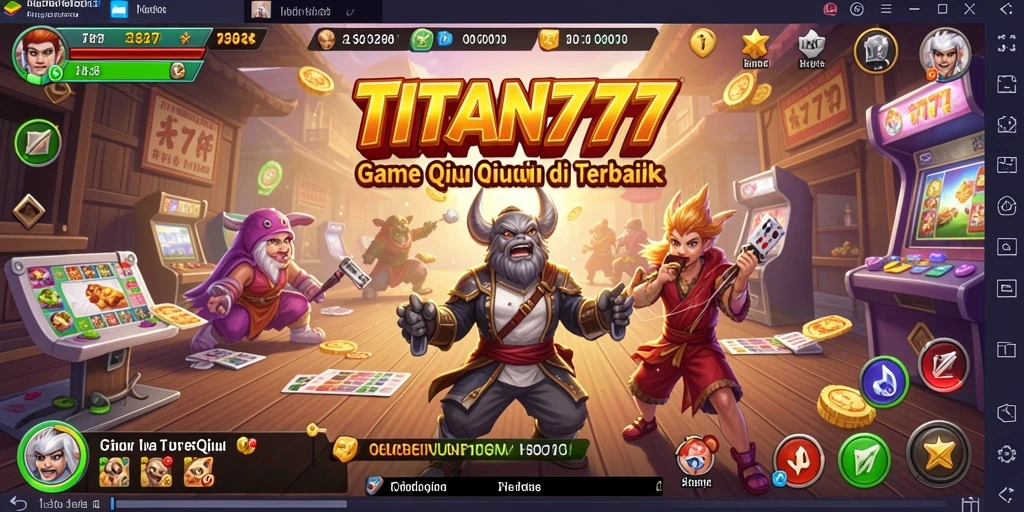 Tampilan gameplay seru dari TITAN777 yang penuh aksi.