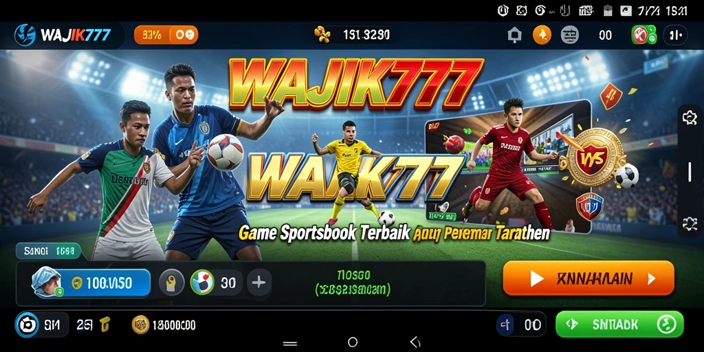 Tampilan gameplay menarik dari aplikasi Sportsbook WAJIK777.