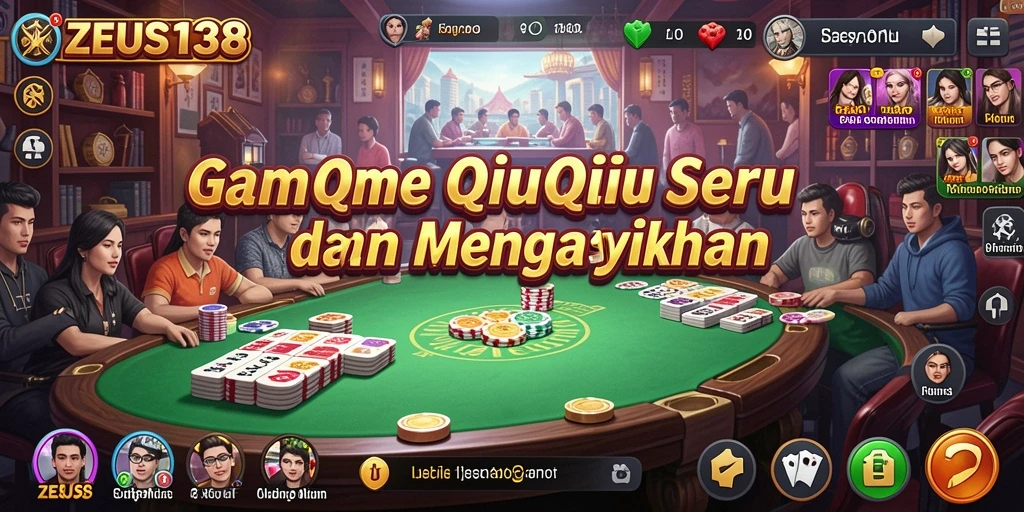 Tampilan gameplay QiuQiu yang menarik dan interaktif di ZEUS138.